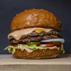 Classic Grilled Chicken Club Burger #10 [The Burger House Jeypore]